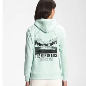 NWOT North Face World Mountain Peace Hoodie - Jade, M